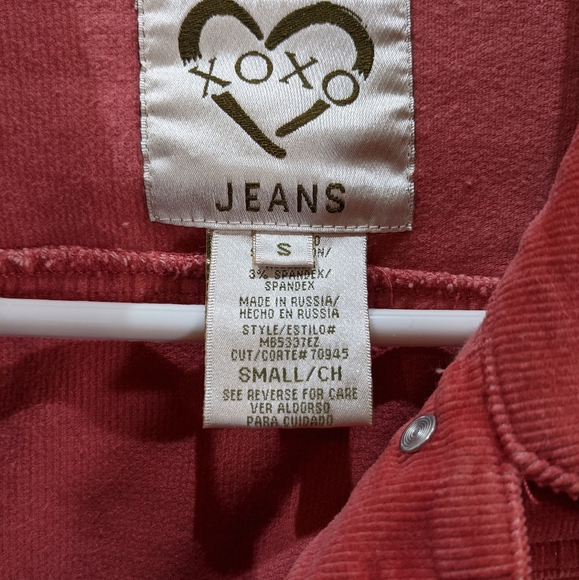 Pink XOXO Corduroy Jacket..size Small - Picture 13 of 15